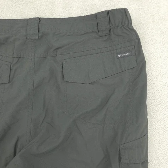 Columbia Omni Shade Pants Mens 40x28 Gray Convertible Cargo Hiking Zip Off - Picture 7 of 13